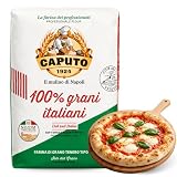 Harina Caputo Grano Italiano, Origen Italiana, ideal para masas ligeras con grandes cavidades, gran volumen, Recomendado para la clásica pizza napolitana, Tipo Harina 0, Contiene 1 unidad de 1 Kg