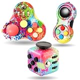 Steemjoey 3 Piezas Juguete Antiestrés Stress Cube Juguetes Fidget Toy