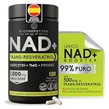 NAD+ Trans-Resveratrol Puro 99% Liposomal, 1000mg +Quercetina+ TMG+Piperina