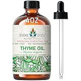 EVOKE OCCU Aceite Tomillo para Difusor, Masaje y Cuidado Cutáneo | Aceite esencial tomillo para aromaterapia, masajes, cuidado piel y fragancias DIY, envase 118ml / 4 FL Oz