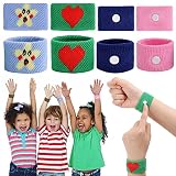 Abeillo 4 Pares de Pulseras de Mareo de Movimiento, Pulsera de Acupresión contra las Náuseas, Antináuseas o Náuseas Matutinas, Bandas de Acupresión para Ansiedad, Coche o Mareo, para Niños y Adultos