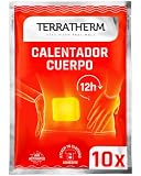 TerraTherm Parches de calor espalda cuello hombros - 12h de calor | 10 piezas, agradable calor profundo, calentador de cuerpo autoadhesivo y activado por aire