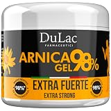 Dulac - Arnica Gel Fuerte 98%, Masaje Muscular y Articular, 500 ml | con Mentol y Aceite de Buriti, Efecto Refrescante, Para Músculos Articulaciones y Zona Cervical Cansadas, Made in Italy