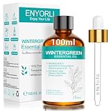 ENYORLI Aceite Esencial de Gaulteria 100 ml con Gotero para Difusor y Hogar