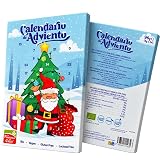 La Finestra Sul Cielo Calendario de Adviento ECO Vegano Chocolate 38% 96g | Apto para Intolerancias, Agricultura Ecológica, Avellana Tostada 31,5%, Azúcar de Coco, Cuenta Atrás Navidad