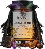 Vitamina B12 vegana 1000 mcg - 500 Comprimidos - +1 Año de suministro | Apoya Energía, Metabolismo y Sistema Nervioso - Metilcobalamina de Alta Absorción, Vegano, Sin Lactosa, Sin OGM
