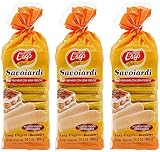 Gastone Lago: 'Savoiardi' Ladyfingers (en inglés inglés británico) Paquetes de 14.5 oz (400 gr) (paquete de 3) [importación italiana]