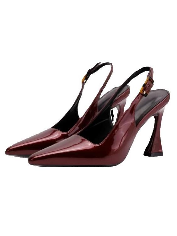 Yaire | Elegantes Tacones de Punta con Tira en el Talón