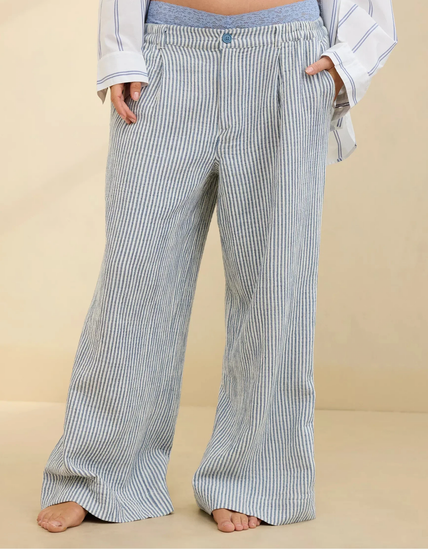 Jeaninne | Conjunto Oversize de Camisa y Pantalones
