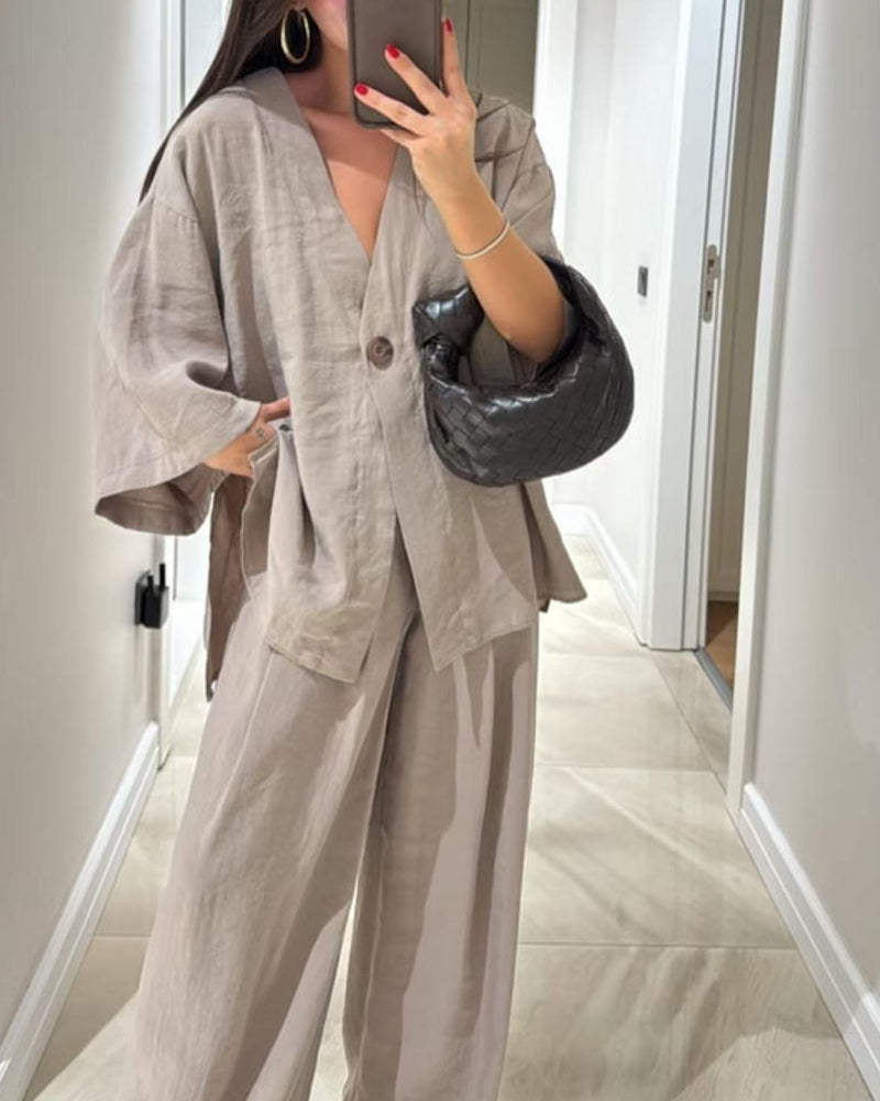 Betalia | Conjunto Completo de Pantalones y Camisa