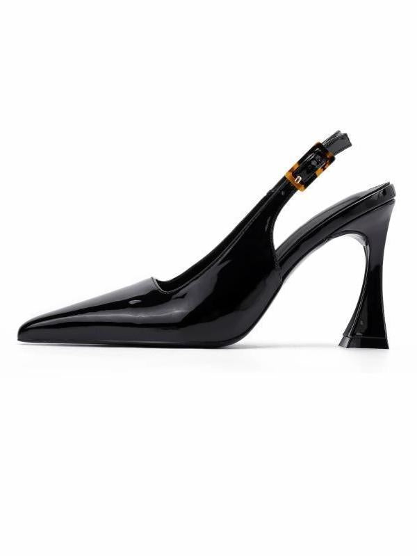 Yaire | Elegantes Tacones de Punta con Tira en el Talón