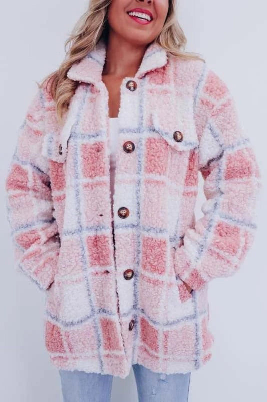 Idalis | Chaqueta a Cuadros para el Frio Invierno