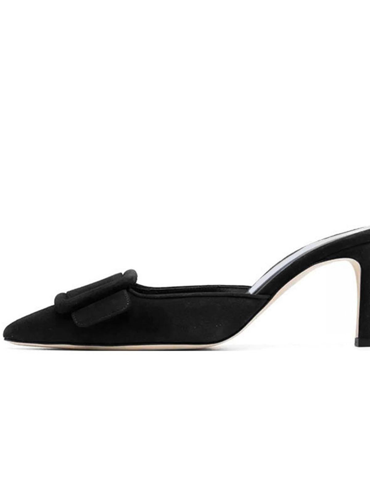Yaretzi | Elegantes Zapatos de Punta con Hebilla