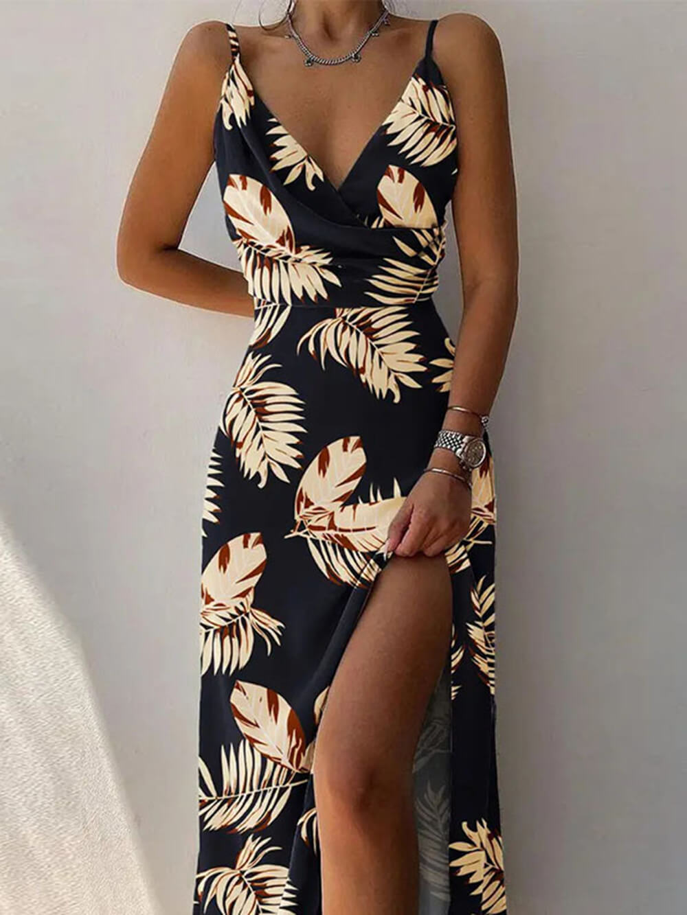 Yuneisy | Vestido Largo con Abertura para el Verano