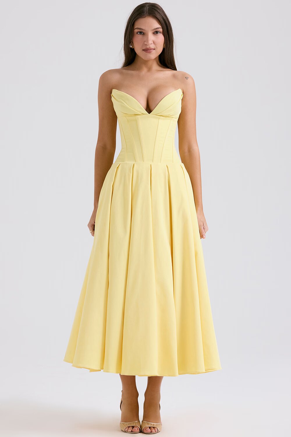 Annette | Elegante Vestido Midi estilo corsé