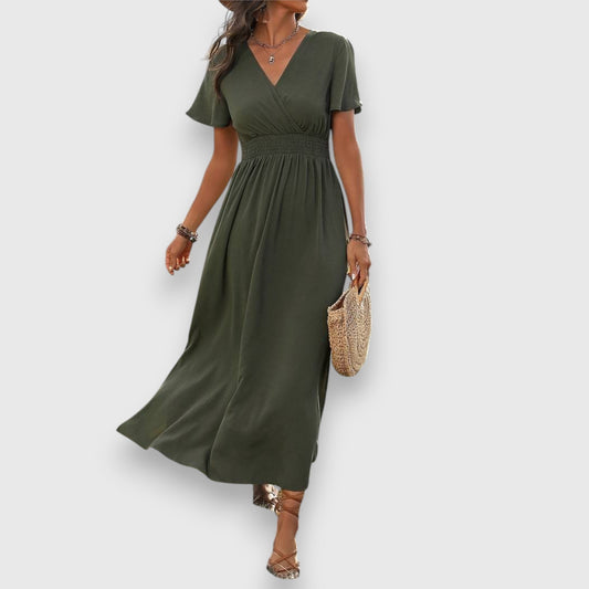 Beanca | Vestido midi con elástico en la cintura