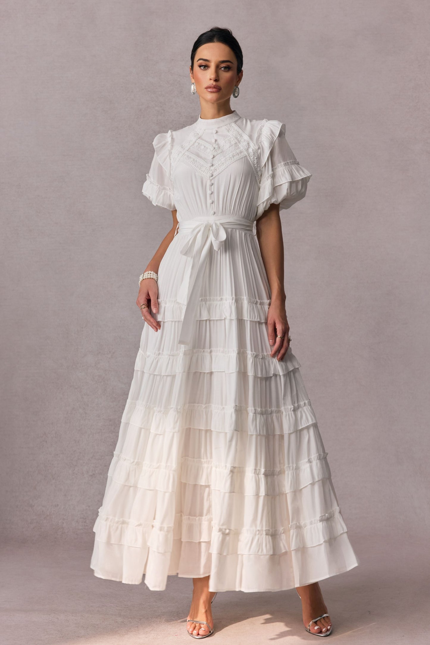 Wallis | Vestido Largo con Volantes