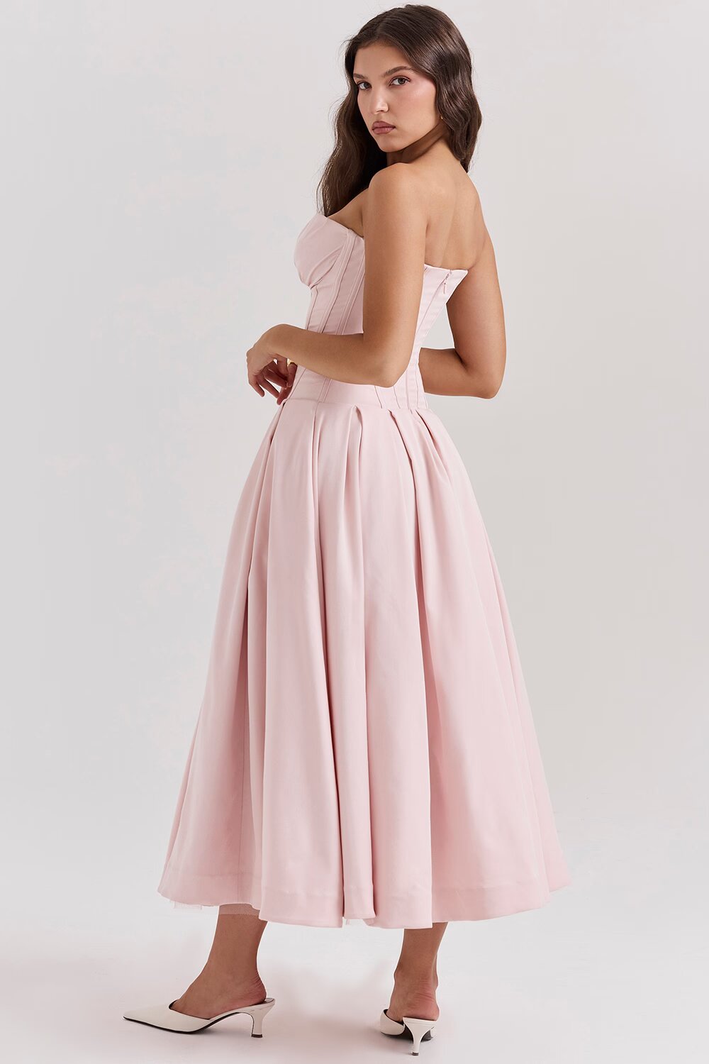 Annette | Elegante Vestido Midi estilo corsé