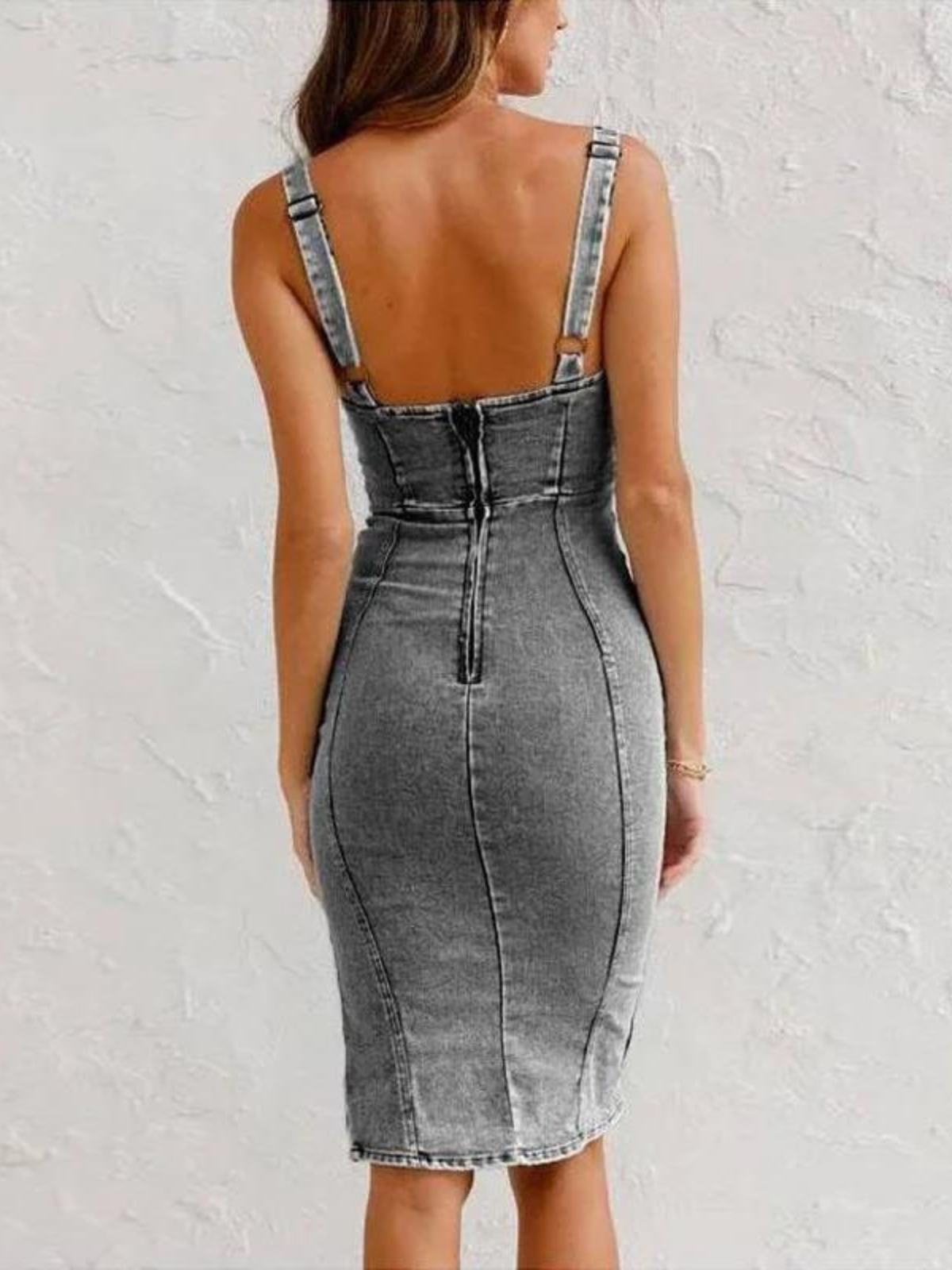 Vera | Vestido de Denim con Escote en V