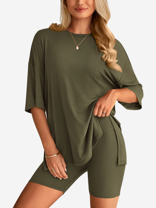 Terry | Conjunto de Camiseta Oversize y Pantalones Biker