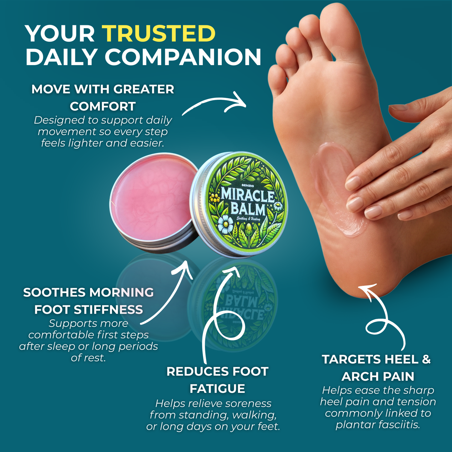 Miracle Balm | Bálsamo Botánico para el Cuidado de los Pies
