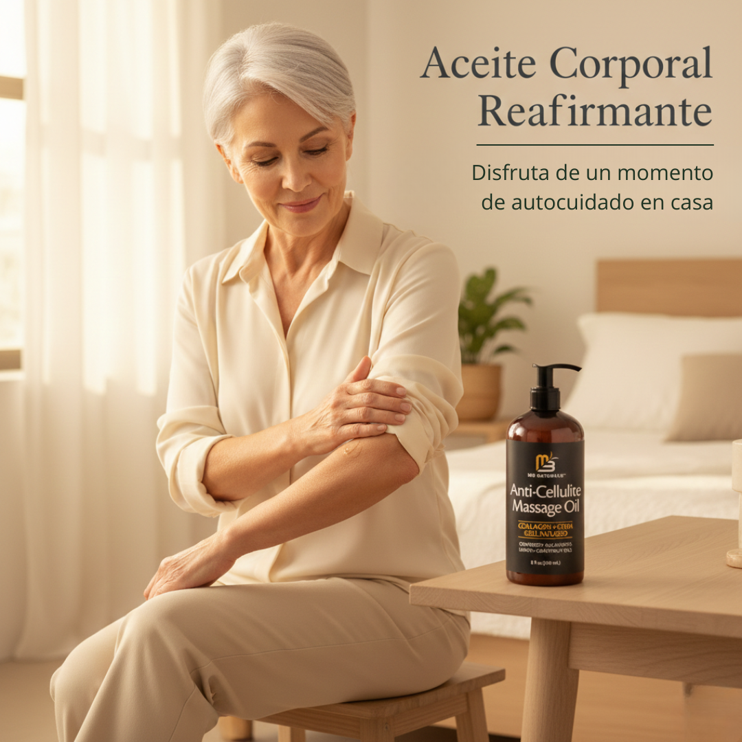 Aceite Corporal Reafirmante | Con Colágeno Y Células Madre