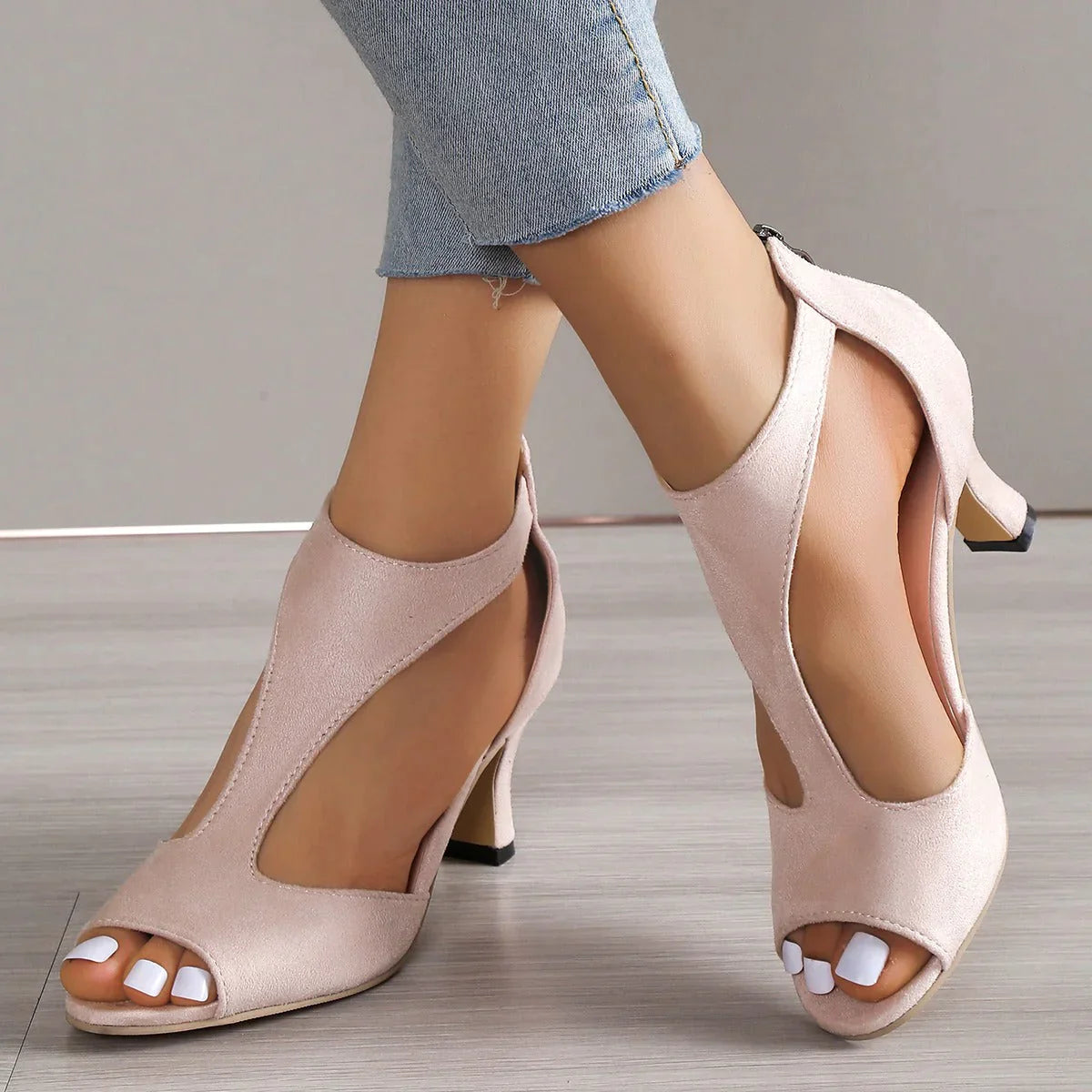 Kailyn | Zapatos de Tacón de Cuero Sintético