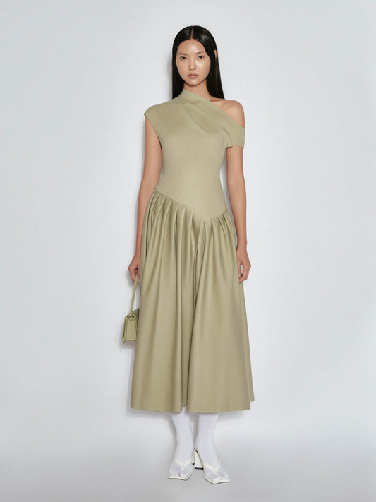 Xabrina | Vestido Midi Asimétrico