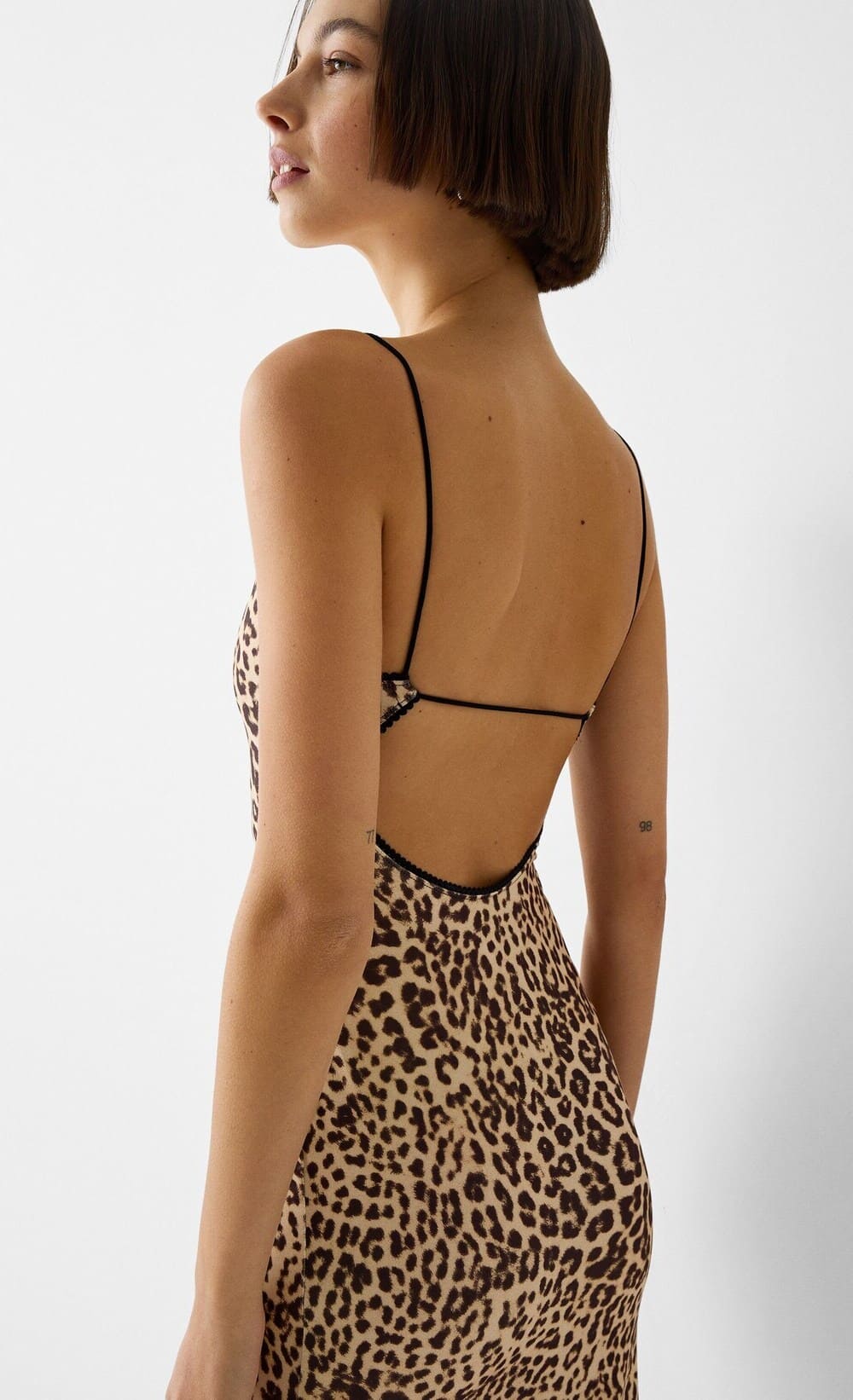 Mina | Vestido largo con estampado de leopardo