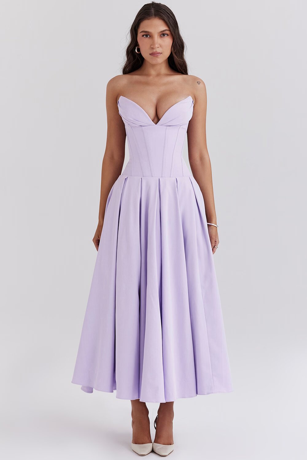 Annette | Elegante Vestido Midi estilo corsé
