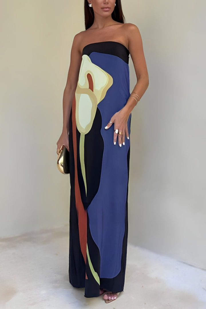 Nelsy | Vestido Largo sin tirantes