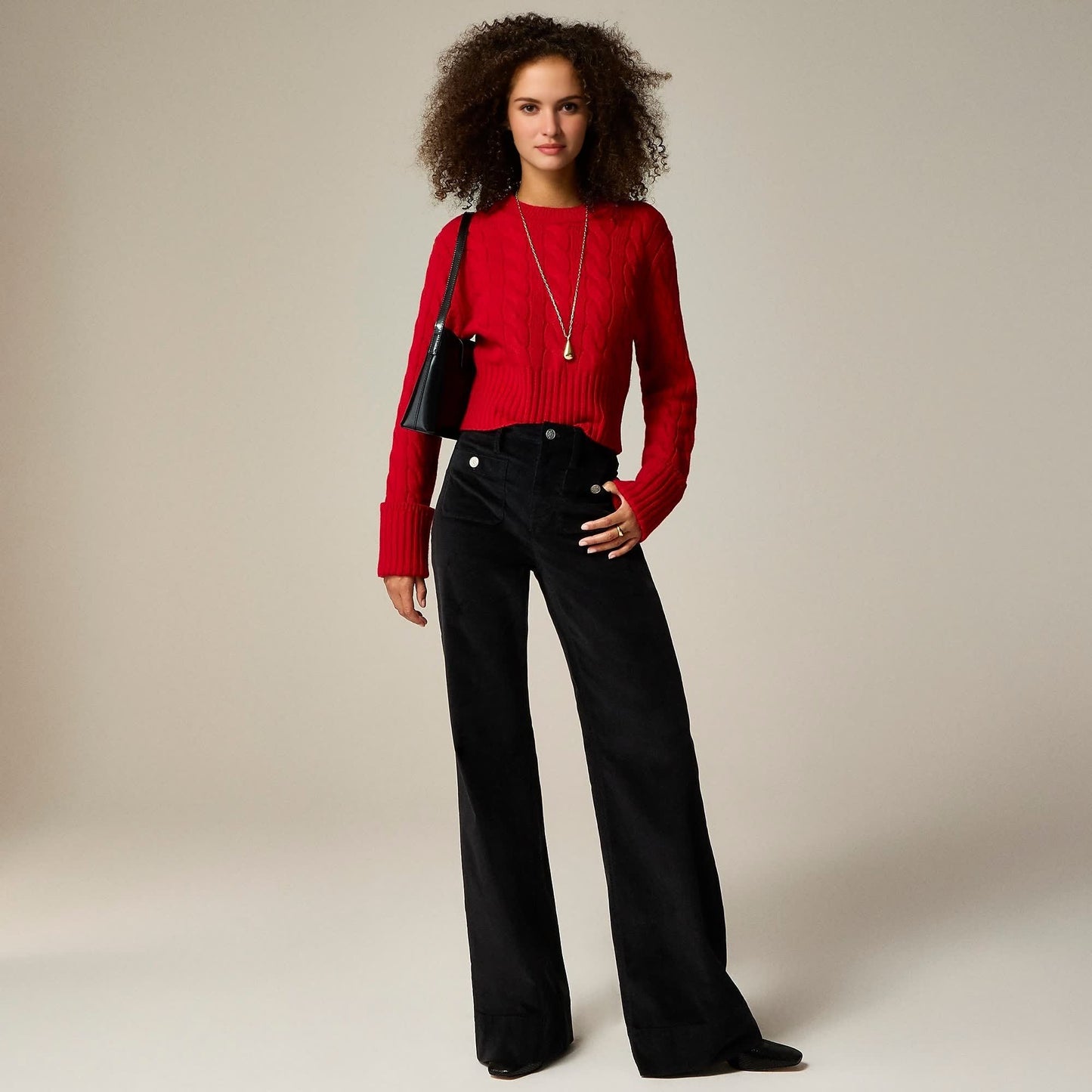 Rabat | Pantalones de Campana efecto Terciopelo