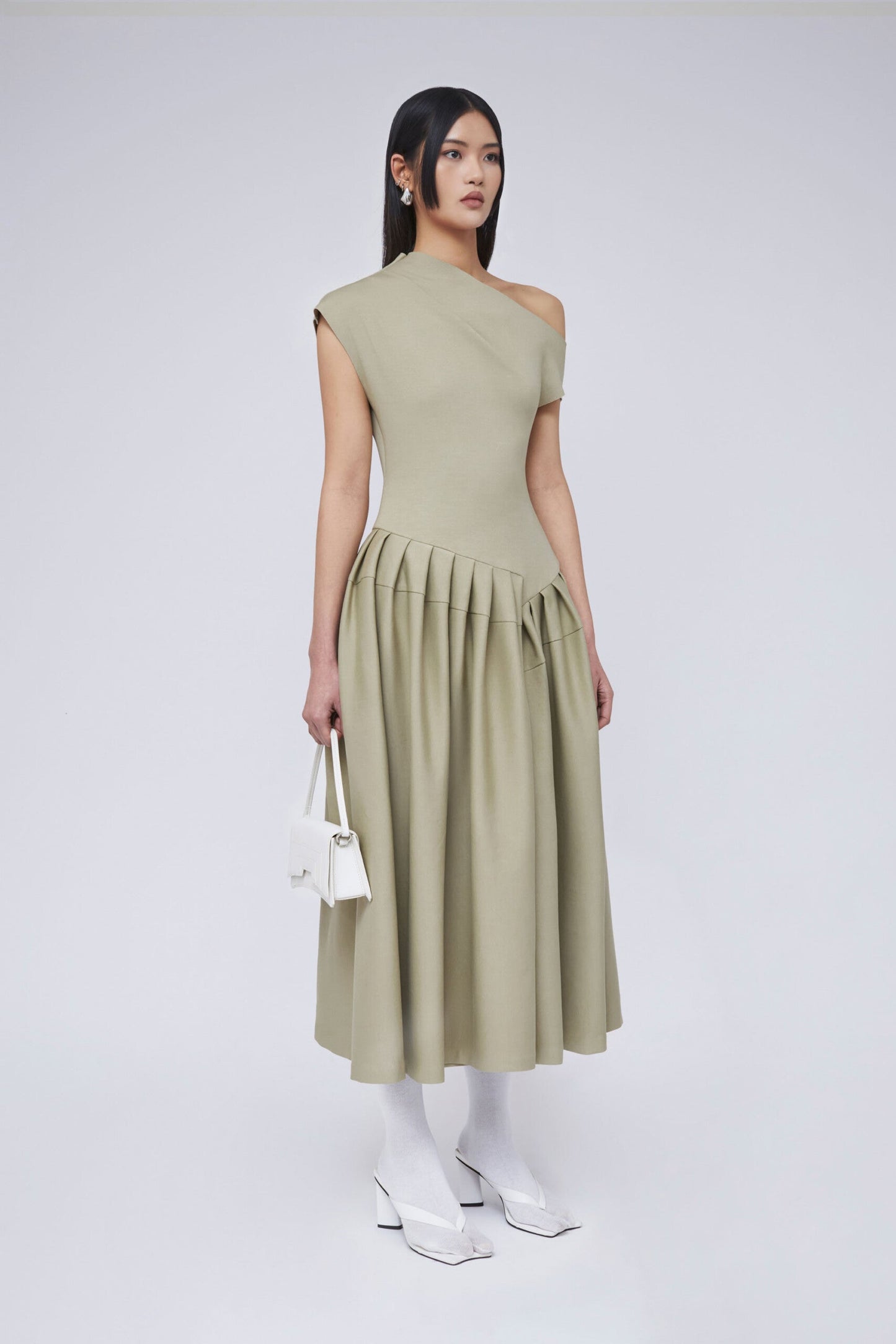 Xabrina | Vestido Midi Asimétrico