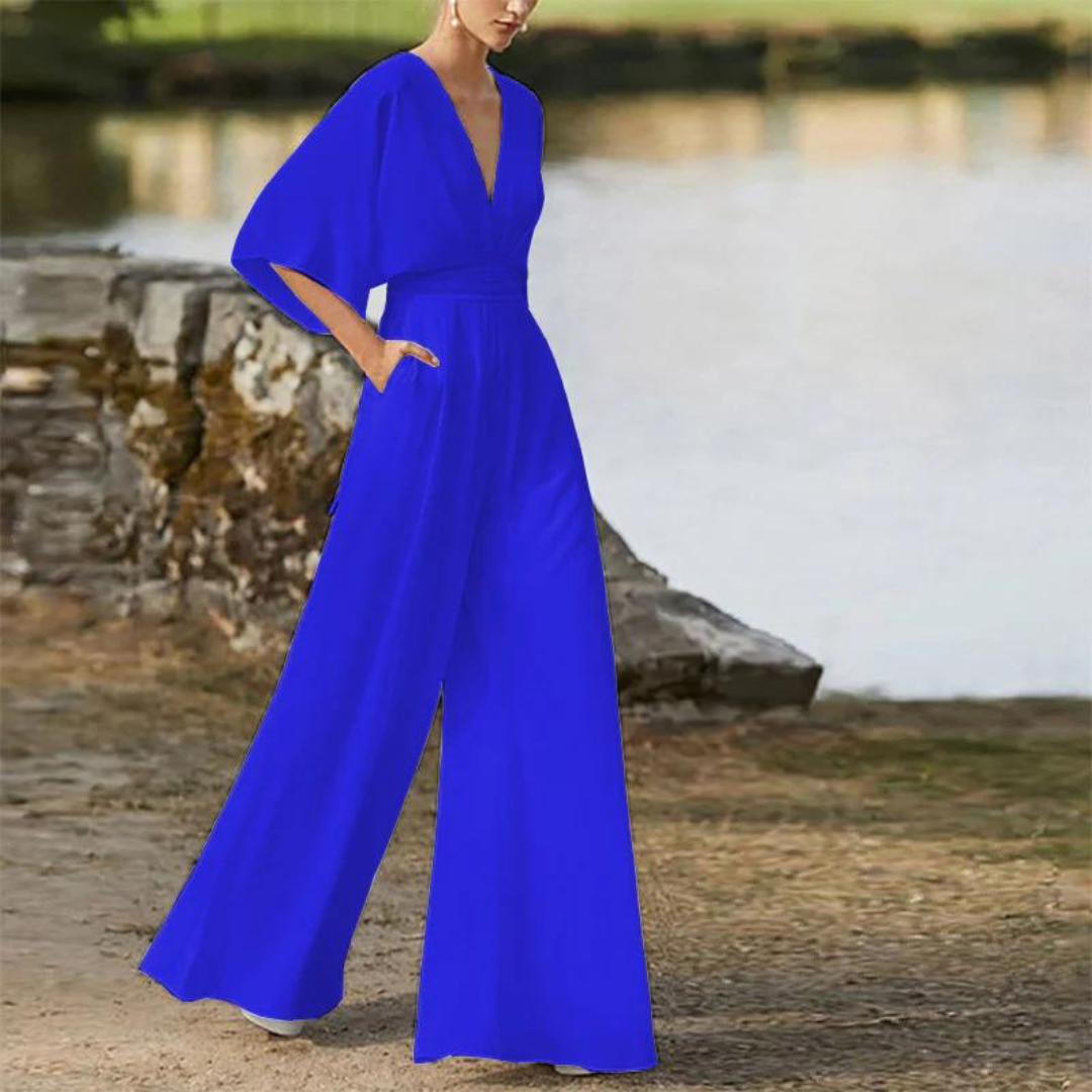 Tati | Elegante Mono Acampanado de Mangas Anchas