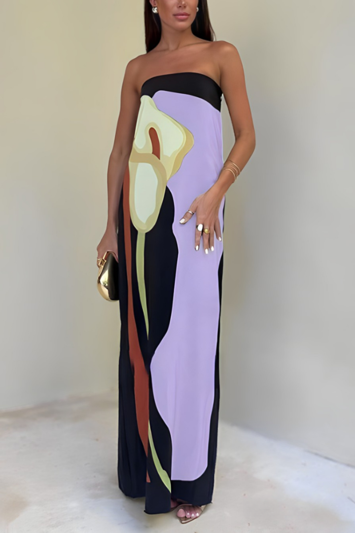 Nelsy | Vestido Largo sin tirantes