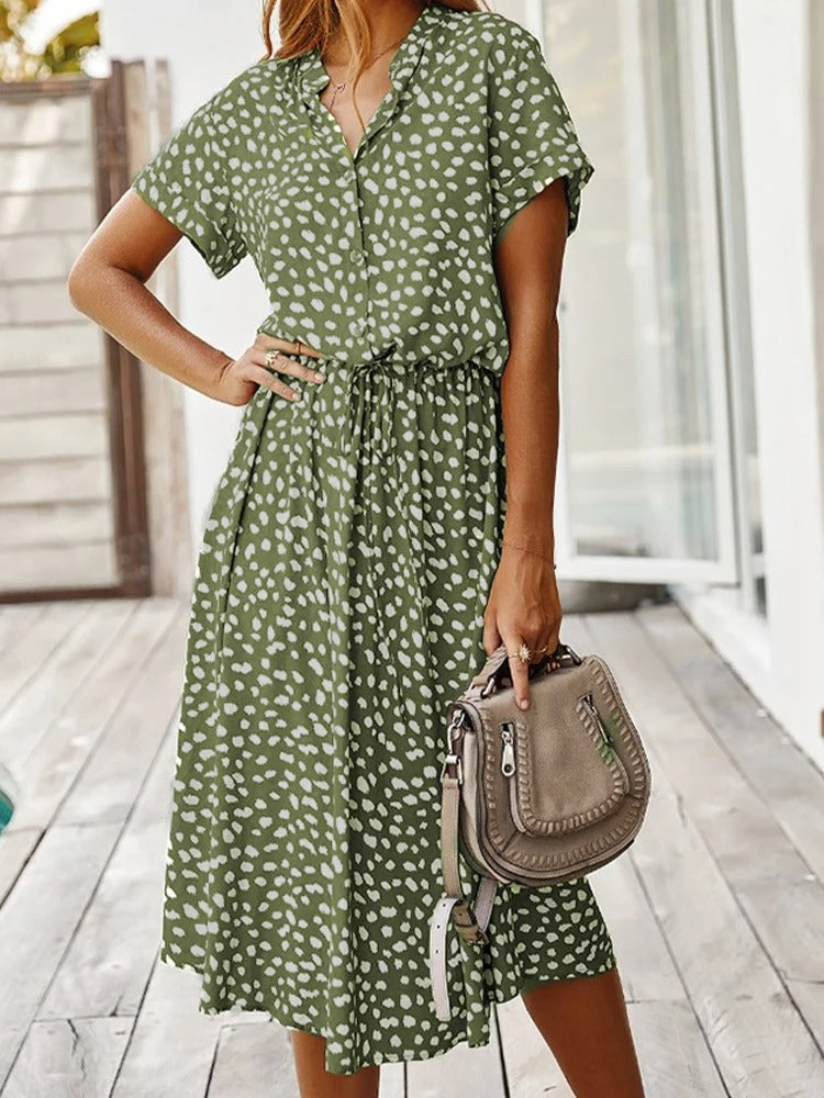 Lester | Vestido Midi a Manchas
