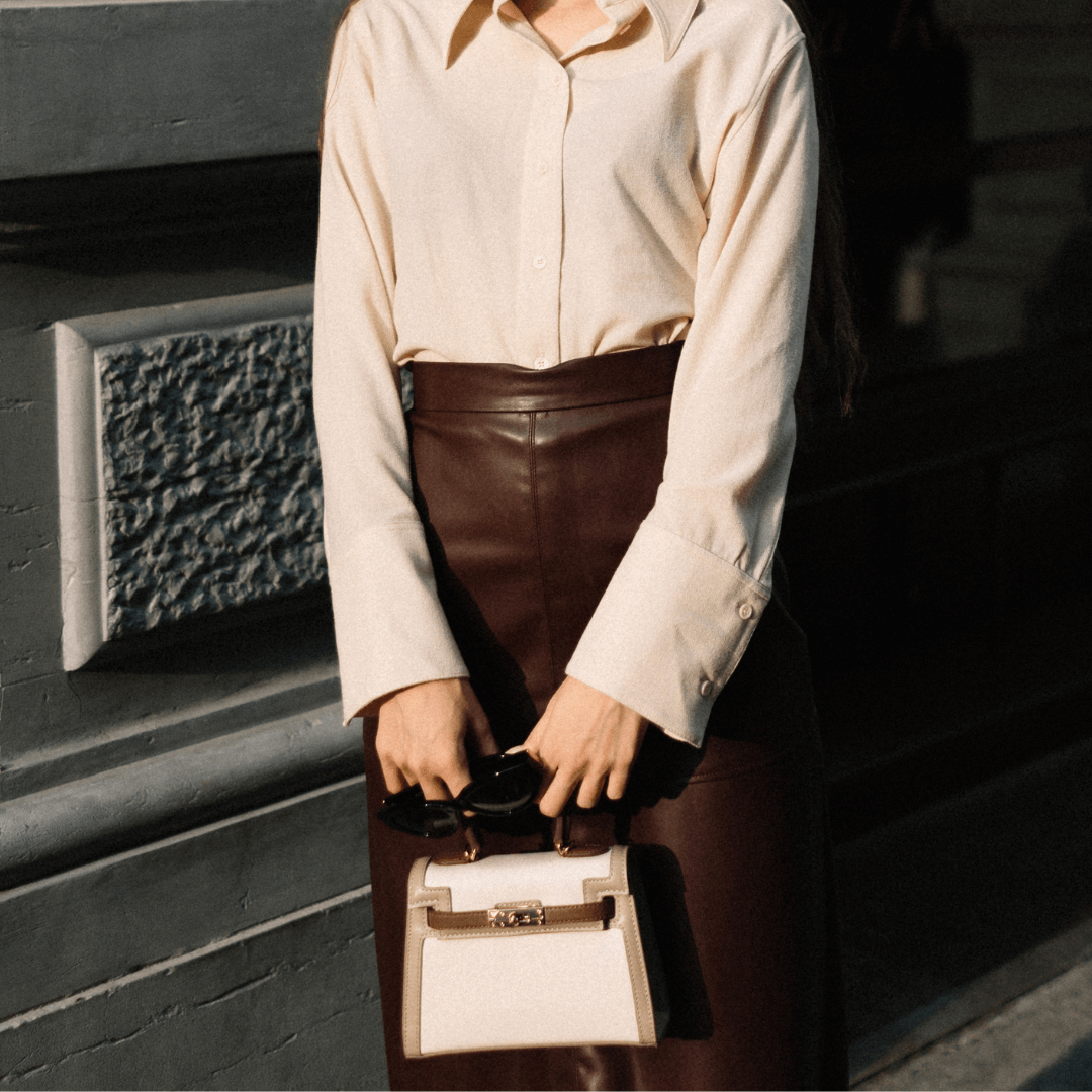 Waleska | Bolso de Mano de Piel Sintética