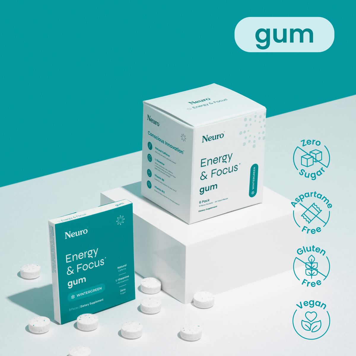 Neuro Gum Energy & Focus | Mayor Energía y Concentración