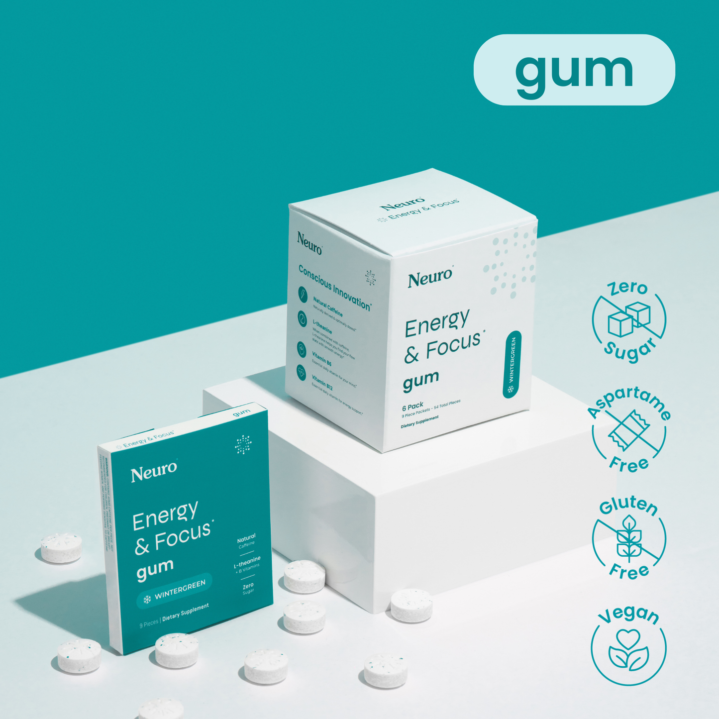 Neuro Gum Energy & Focus para una Mayor Concentración