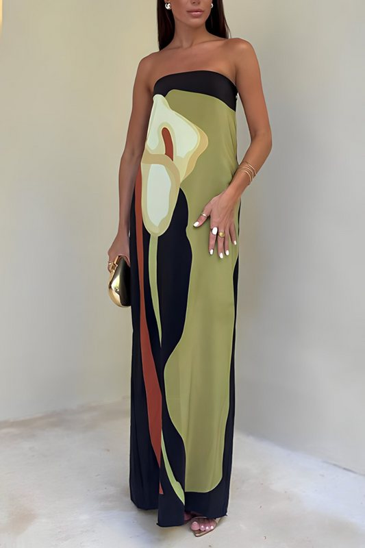 Nelsy | Vestido Largo sin tirantes