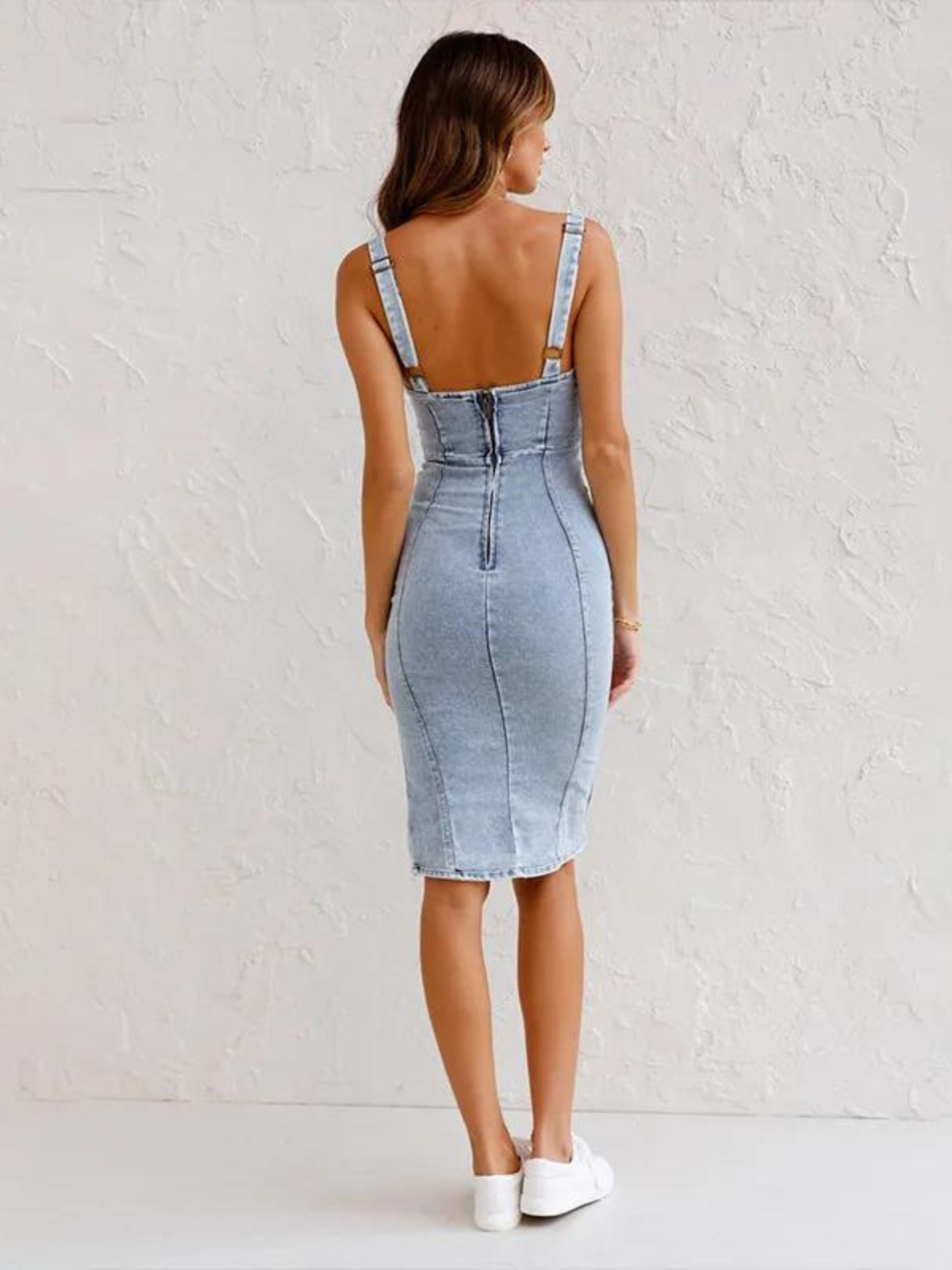 Vera | Vestido de Denim con Escote en V