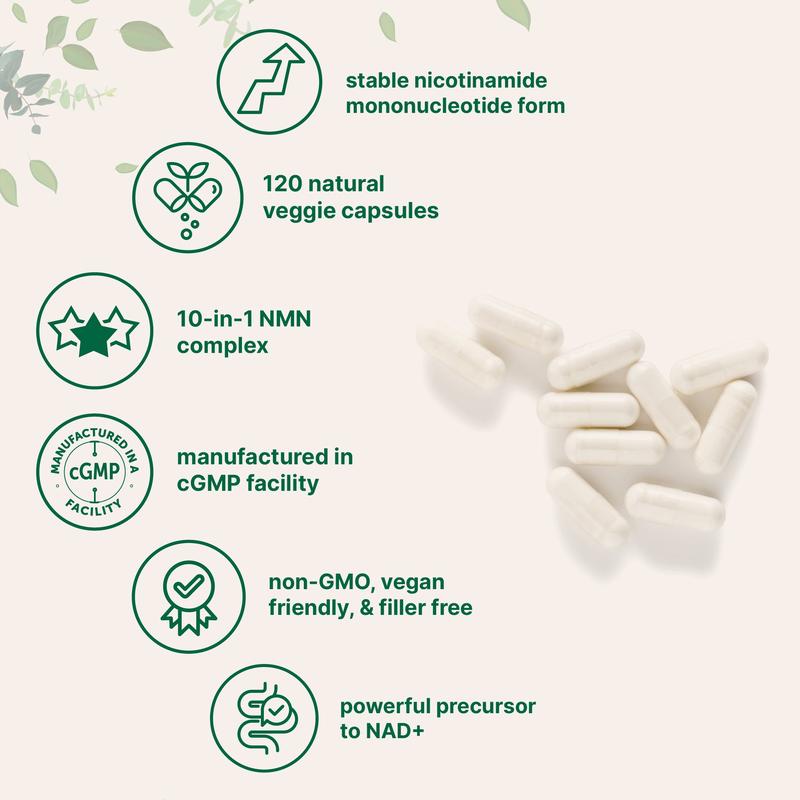 NMN Complex | Suplemento de Mononucleótido de Nicotinamida