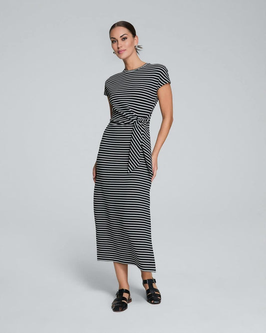 Antoinette | Vestido midi con lazo en la cintura