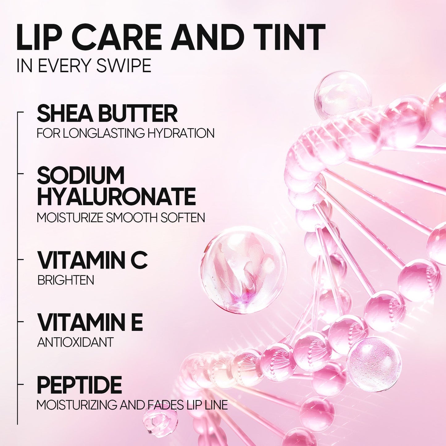 Sérum labial con péptidos | Hidratación y brillo natural