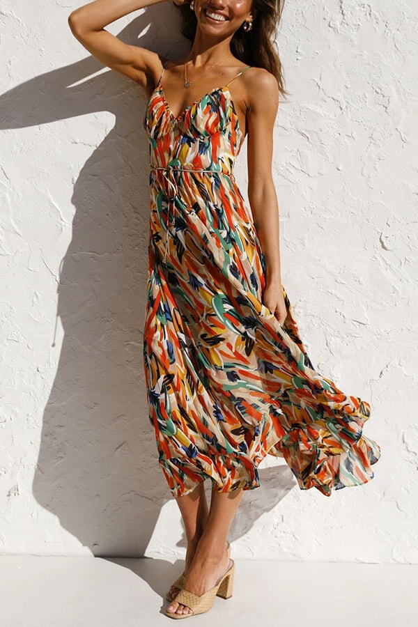 Giselle | Vestido Midi Colorido