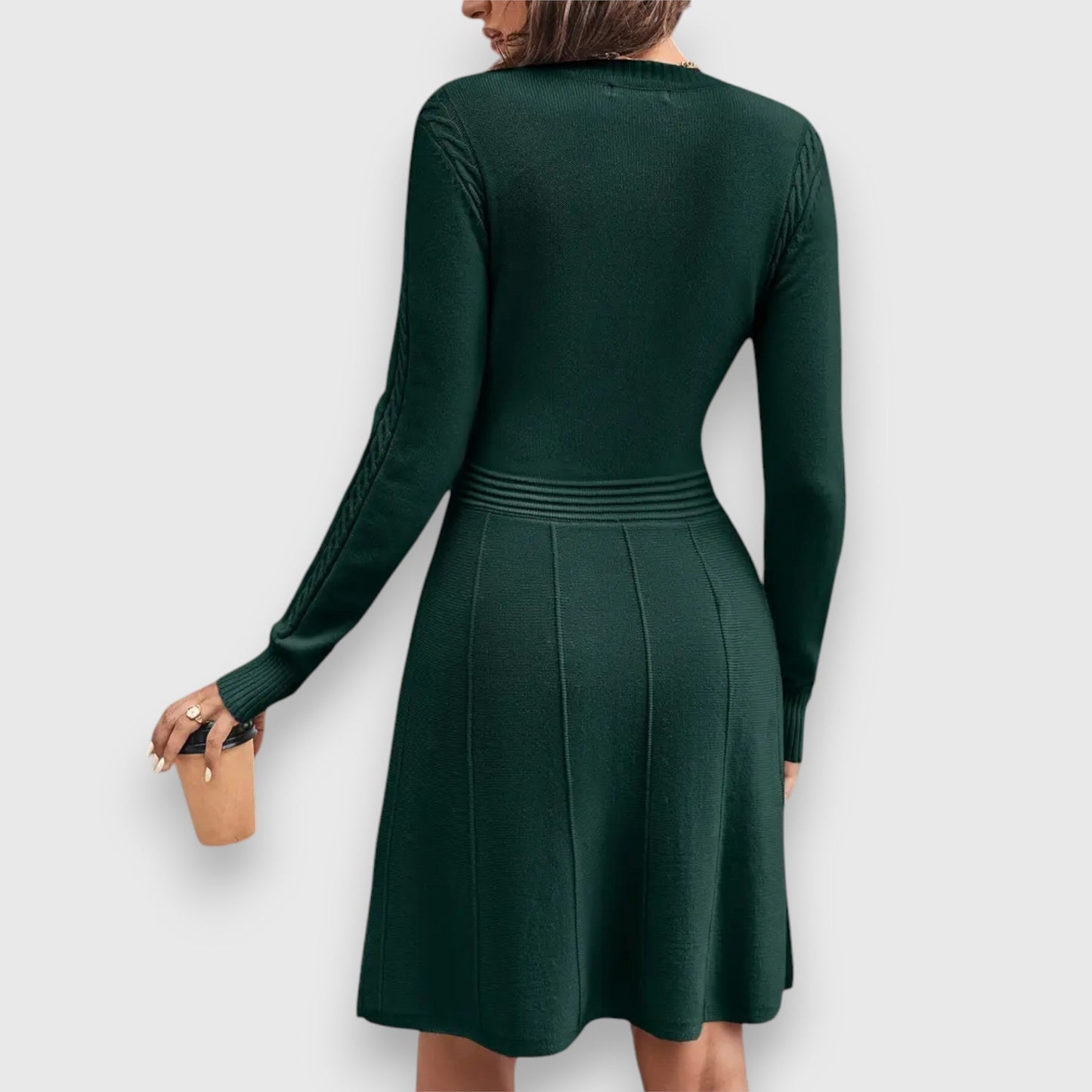 Dulia | Vestido Corto de Manga Larga