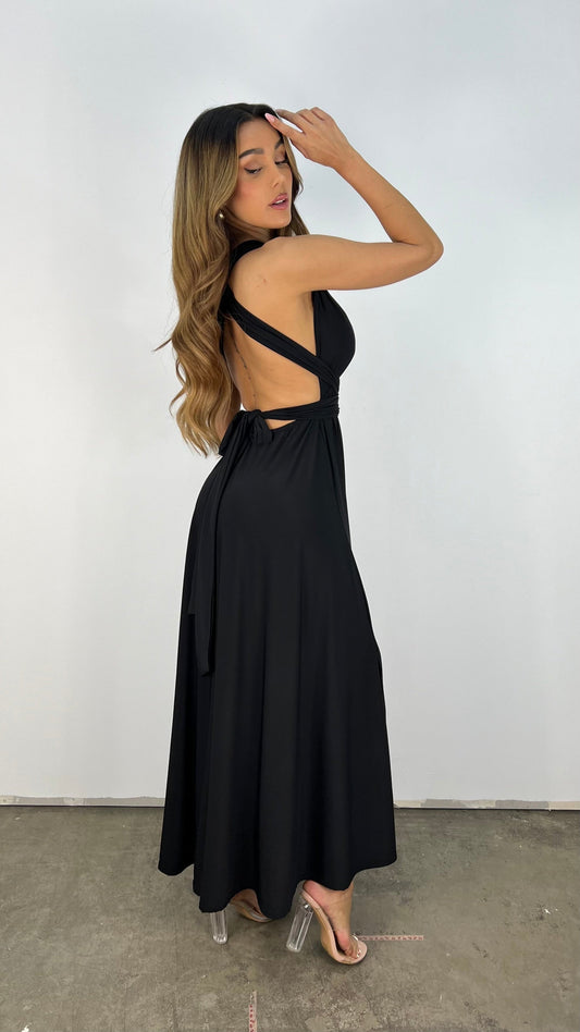 Sarisha | Elegante Vestido Largo con Escote en V