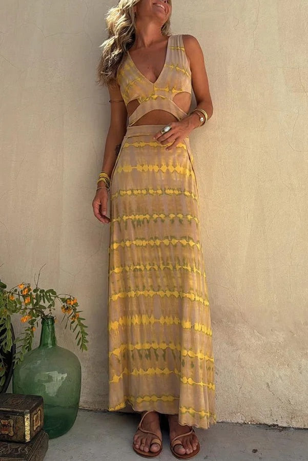Vanyael | Vestido largo con aperturas