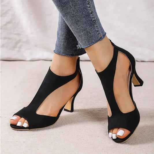 Kailyn | Zapatos de Tacón de Cuero Sintético