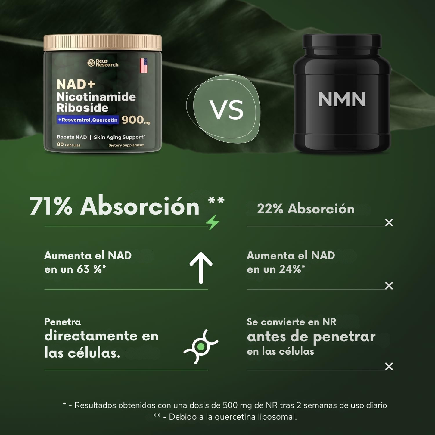 NADVital | NAD+ de Alta Pureza Anti-Envejecimiento